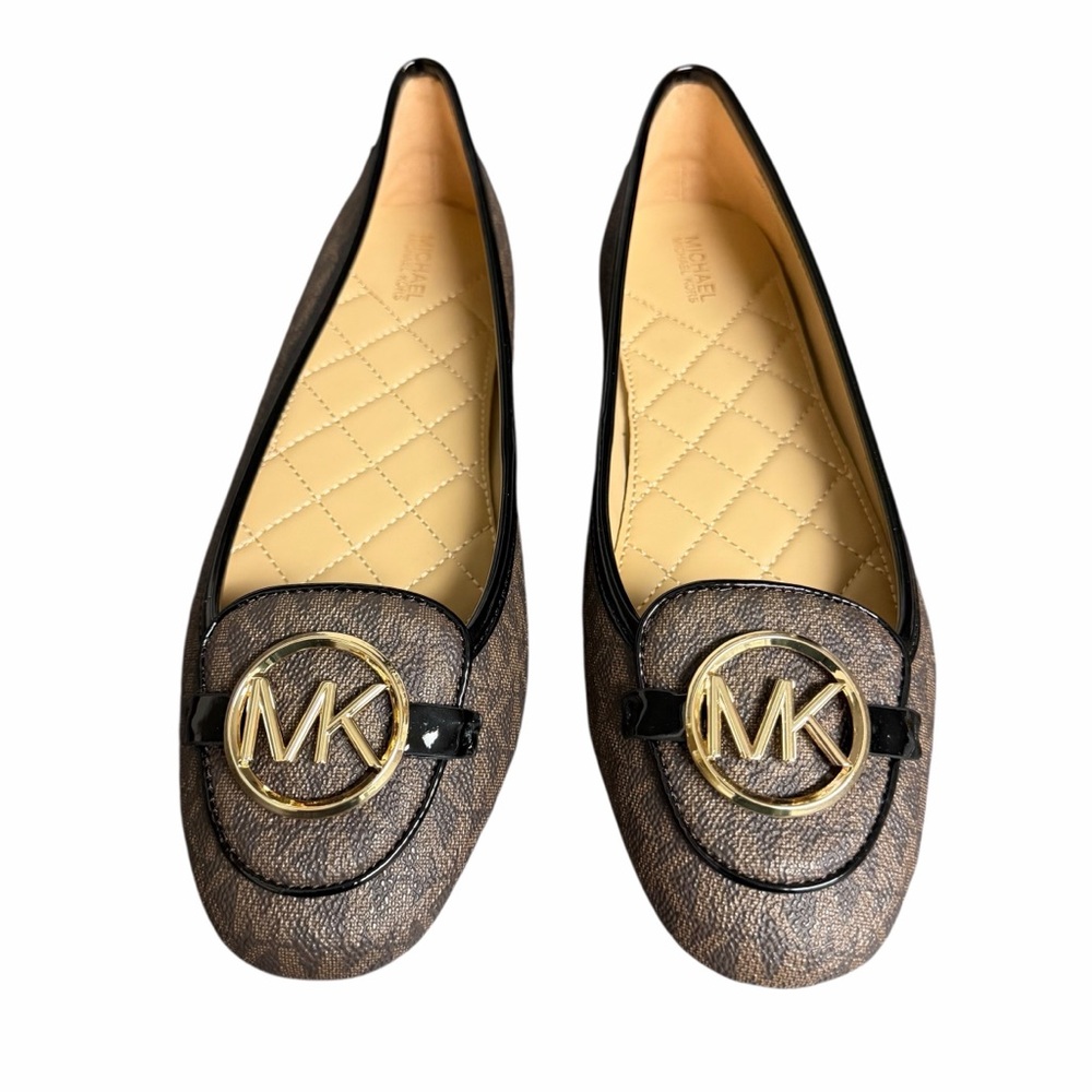 MICHAEL Michael Kors Lillie Logo Moccasins Flat 8.5M NIB - Picture 2 of 10
